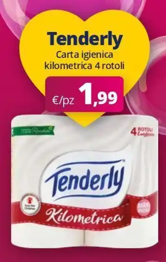 Tenderly Carta igienica kilometrica 4 rotoli