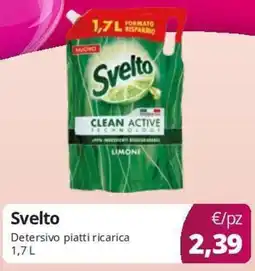 Acqua & Sapone Svelto Detersivo piatti ricarica offerta