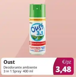 Acqua & Sapone Oust Deodorante ambiente 3 in 1 Spray offerta