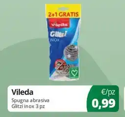 Acqua & Sapone Vileda Spugna abrasiva Glitzi inox 3 pz offerta