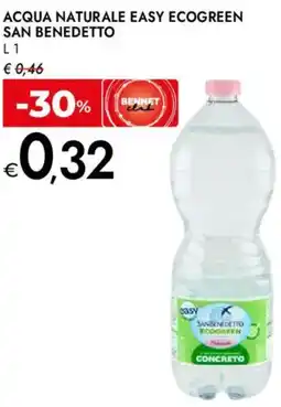 Bennet Acqua naturale easy ecogreen SAN BENEDETTO offerta