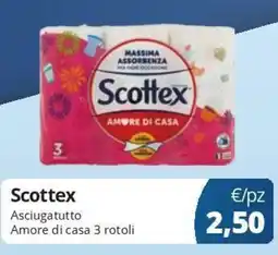Acqua & Sapone Scottex Asciugatutto Amore di casa 3 rotoli offerta