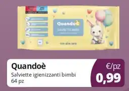 Acqua & Sapone Quandoè Salviette igienizzanti bimbi offerta