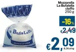 Qui Discount Mozzarella La Bufalella ciuffo offerta