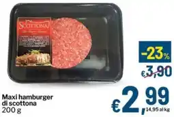 Qui Discount Maxi hamburger di scottona offerta