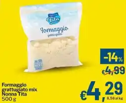 Qui Discount Formaggio grattugiato mix Nonna Tita offerta