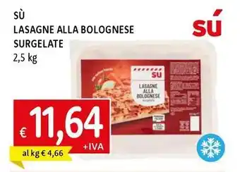 Su lasagne alla bolognese surgelate