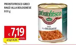 Galassia Prontofresco greci ragù alla bolognese offerta