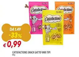Galassia Catisfactions snack gatto offerta
