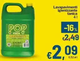 Qui Discount Lavapavimenti igienizzante tanica offerta