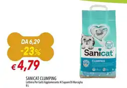 Galassia SANICAT CLUMPING Lettiera Per Gatti Agglomerante Al Sapone Di Marsiglia offerta