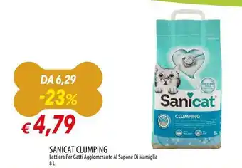 SANICAT CLUMPING Lettiera Per Gatti Agglomerante Al Sapone Di Marsiglia