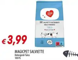 Galassia MAGICPET SALVIETTE Detergenti Talco 100 Pz offerta