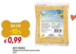 Galassia BEST FRIEND Mangime Per Uccelli Mix Pastoncino Giallo offerta