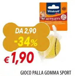 Galassia Vitakraft Gioco palla gomma sport offerta