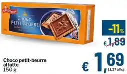 Qui Discount Choco petit-beurre al latte offerta