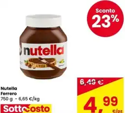 Eurospar Nutella Ferrero offerta