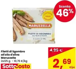 Eurospar Filetti di Sgombro all'olio d'oliva Maruzzella offerta