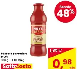 Eurospar Passata pomodoro Mutti offerta