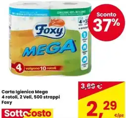 Eurospar Carta Igienica Mega Foxy offerta