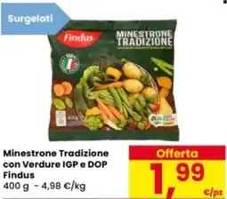 Eurospar Minestrone Tradizione con Verdure IGP e DOP Findus offerta