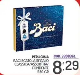 Eurocash Perugina baci scatola regalo classica/assortita fondente offerta