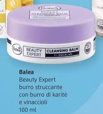Balea Beauty Expert burro struccante con burro di karitè e vinaccioli