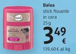 dm drogerie markt Balea stick fissante in cera offerta