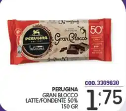 Eurocash Perugina gran blocco latte/fondente 50% offerta
