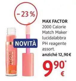 dm drogerie markt MAX FACTOR 2000 Calorie Match Maker lucidalabbra PH reagente offerta