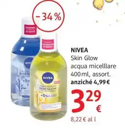 dm drogerie markt NIVEA Skin Glow acqua micelllare offerta