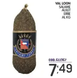 Eurocash Val loon salame aulet erbe offerta