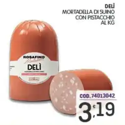Eurocash Deli mortadella di suino con pistacchio offerta