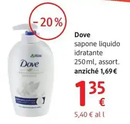 dm drogerie markt Dove sapone liquido idratante offerta