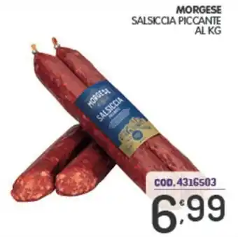 Eurocash Morgese salsiccia piccante offerta