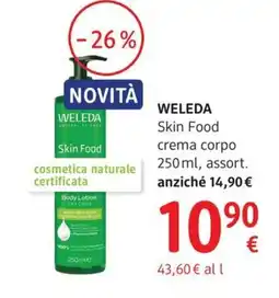 dm drogerie markt WELEDA Skin Food crema corpo offerta