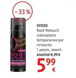 dm drogerie markt SYOSS Root Retouch colorazione temporanea per ricrescita offerta