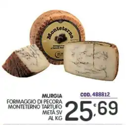Eurocash Murgia formaggio di pecora monteterno tartufo metà sv offerta