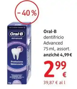 dm drogerie markt Oral-B dentifricio Advanced offerta