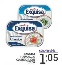 Eurocash Exquisa formaggio classico/light offerta