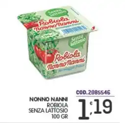 Eurocash Nonno nanni robiola senza lattosio offerta