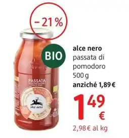 dm drogerie markt alce nero passata di pomodoro offerta