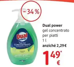 dm drogerie markt Dual power gel concentrato per piatti offerta