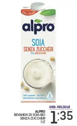 Eurocash Alpro bevanda di soia bio senza zuccheri offerta