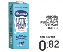 Eurocash Arborea latte uht parzialmente scremato brik offerta