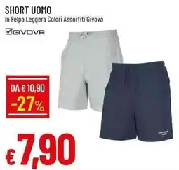 Galassia Short uomo in felpa leggera GIVOVA offerta