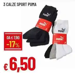 Galassia 3 calze sport PUMA offerta