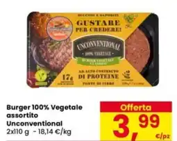 Eurospar Burger 100% Vegetale assortito Unconventional offerta