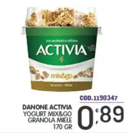 Eurocash Danone activia yogurt mix&go granola miele offerta