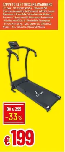 Galassia Tappeto elettrico kilimangiaro offerta